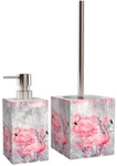 Sanilo WC-B&uuml;rste &raquo;Flamingo&laquo;, H 37 cm, Pink, Rechteckig - rosa