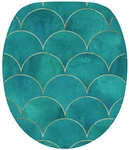 Sanilo WC-Sitz &raquo;Aquarell&laquo;, mit Absenkautomatik Aquarell, Blau, Oval
