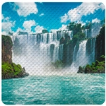 Sanilo Badematte &raquo;Wasserfall&laquo;, 53 x 53 cm, Blau, Quadratisch