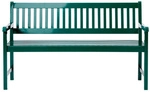 Cinas Gartenbank &raquo;Brighton&laquo;, 3er, Mahogany Gr&uuml;n, (LxHxT): 150 x 89 x 59 cm - gruen