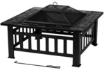 TEPRO Feuerstelle &raquo;Glenview&laquo;, H&ouml;he: 50 cm, schwarz