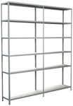 SCHULTE REGALWELT Grundregal mit Anbauregal, HxBxT 230 x 200 x 35 cm, 510 kg Traglast