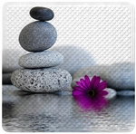 Sanilo Badematte &raquo;Energy Stones&laquo;, 53 x 53 cm, Grau, Quadratisch