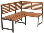 MERXX Eckbank, BxHxL: 140 x 91 x 100 cm, max. Belastung 240 kg - grau