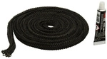 FIREFIX&reg; Abdichtkordel, &Oslash; 1,2 cm, Glasstrickschn&uuml;re, f&uuml;r: Kamin, Ofen - schwarz