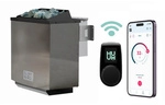 KARIBU Saunaofen &raquo;Bio&laquo;, inkl. externer Steuerung, 9 kW - grau