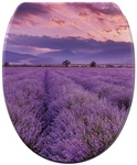 Sanilo WC-Sitz &raquo;Lavendel&laquo;, mit Schnellverschluss Lavendel, Lila, Oval
