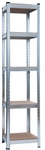 SCHULTE REGALWELT Schwerlastregal, S, Stecksystem, HxBxT: 180x40x40 cm, grau