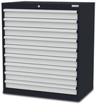 Simplaflex Schubladenschrank, BxHxT: 90 x 102 x 57,5 cm - grau