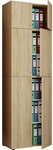 VCM B&uuml;roschrank &raquo;Lona&laquo;, BxHxL: 39 x 223 x 70 cm, Holzwerkstoff - braun