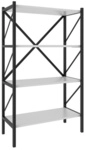VCM Standregal &raquo;Insasi&laquo;, BxHxL: 66 x 121 x 34 cm, Holzwerkstoff - weiss
