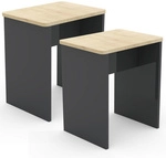 VCM Hocker, BxHxT: 40 x 45 x 30 cm - grau