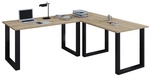 VCM Eck-Schreibtisch &raquo;Lona&laquo;, BxHxL: 80 x 76 x 220 cm - braun