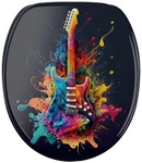 Sanilo WC-Sitz &raquo;Guitar&laquo;, mit Absenkautomatik und Schnellverschluss, Holz -...