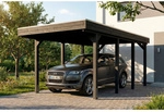 SKANHOLZ Carport &raquo;Friesland&laquo;, 320 x 555 cm, Stahl-Dachplatten, Anthrazit,...