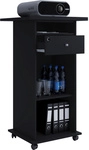 VCM Beamer-Stand &raquo;Neta&laquo;, BxH: 60 x 108 cm, Holzwerkstoff - schwarz