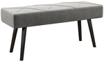 HOMCOM Sitzbank, LxBxH: 100 x 36 x 45 cm - grau