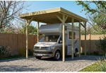SKANHOLZ Caravan-Carport &raquo;Friesland&laquo;, 402 x 555 cm, Stahl-Dachplatten, Gr&uuml;n,