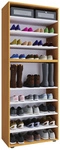 VCM Schuhregal &raquo;Lona&laquo;, BxHxL: 37 x 183 x 70 cm, Holzwerkstoff - braun