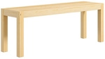 HOMCOM Sitzbank, LxBxH: 120 x 33 x 45 cm - natur