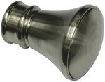 GARDINIA Endknopf, Windsor, Konus, 25 mm, 2 St&uuml;ck, Silber - silberfarben