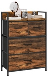 HOMCOM Kommode, 4 Schubladen, LxBxH: 60 x 29 x 85 cm - braun