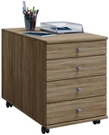 VCM Rollcontainer &raquo;Lona Maxi &laquo;, BxH: 42 x 57 cm, Holzwerkstoff - braun