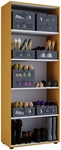 VCM Schuhschrank &raquo;Vandol I&laquo;, BxHxL: 37 x 180 x 71 cm, Holzwerkstoff - braun