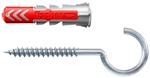 FISCHER Universald&uuml;bel &raquo;DuoPower&laquo;, 2-Komponenten, 10 mm x 50 mm, inkl. Haken -