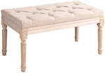 HOMCOM Sofa, Bettbank, LxBxH: 80 x 40 x 43 cm - beige