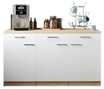 RESPEKTA K&uuml;chenzeile &raquo;Merle&laquo;, BxHxT: 150 x 85 x 85 cm, wei&szlig; - weiss