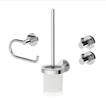 LENZ Bad-Accessoire-Set &raquo;VIDA&laquo;, Chrom, Montageart: Kleben oder Bohren -