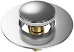 Sanilo Waschbeckenst&ouml;psel &raquo;Metall&laquo;, 340 mm - 380 mm, Grau, Rund
