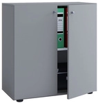 VCM B&uuml;roschrank &raquo;Lona L&laquo;, BxHxL: 39 x 74 x 70 cm, Holzwerkstoff - grau