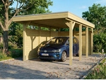 SKANHOLZ Carport &raquo;Friesland&laquo;, Set A, 320 x 555 cm, mit Seiten- und R&uuml;ckwand,