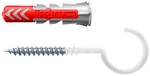 FISCHER Universald&uuml;bel &raquo;DuoPower&laquo;, 2-Komponenten, 10 mm x 50 mm, inkl. Haken -