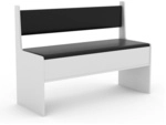 VCM Eckbank, BxHxT: 110 x 80 x 42 cm - weiss