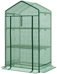 Outsunny Folien-Gew&auml;chshaus, LxBxH: 69 x 49 x 125 cm - gruen