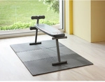 Fu&szlig;matte, 61 x 61 cm, St&auml;rke 12 mm - grau