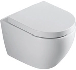 VerosanPro Wand-WC, &raquo;RIVO&laquo;, sp&uuml;lrandlos, inkl. WC-Sitz, wei&szlig; - weiss