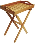 MERXX Stehtablett, BxHxT: 60 x 75 x 39 cm, EukalyptusHolz - beige