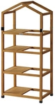VegTrug Hochbeeterweiterung, mit Holzrahmen, 4 Etagen, Natur