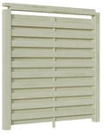 WEKA Carport-Seitenwand, St&auml;rke 19 mm, KDI - gruen