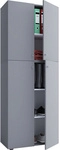 VCM Schuhschrank &raquo;Lona XXL&laquo;, BxHxL: 39 x 182 x 70 cm, Holzwerkstoff - grau