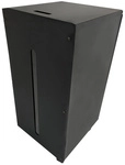 FIREFIX&reg; Pelletbeh&auml;lter, Stahl, schwarz, mit Rollen und Deckel