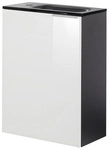 FACKELMANN Waschbeckenunterschrank &raquo;SBC G&auml;ste Bad&laquo;, links, lackiertes Glas, weiss,