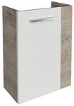FACKELMANN Waschbeckenunterschrank &raquo;SBC G&auml;ste Bad&laquo;, links, Nature-Oak/Weiss,