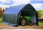 SHELTERLOGIC Foliengarage, BxT: 390 x 610 cm (Au&szlig;enma&szlig;e), Polyethylen (PE) - gruen