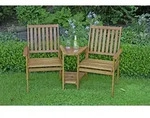 GARDEN PLEASURE Garten-Doppelsessel, Holz, 1-teilig - beige