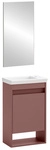 SCHILDMEYER Waschtisch-Set &raquo;Avio&laquo;, (BxHxT): 78 x 78 x 27,5 cm, Mauve - braun